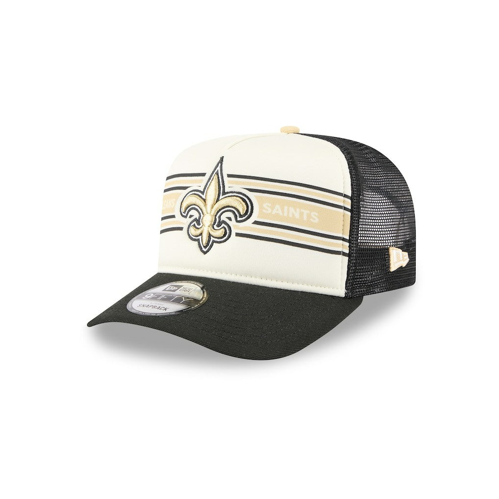 NFL New Orleans Saints Banner A-Frame 9FIFTY Trucker Snapback Hat