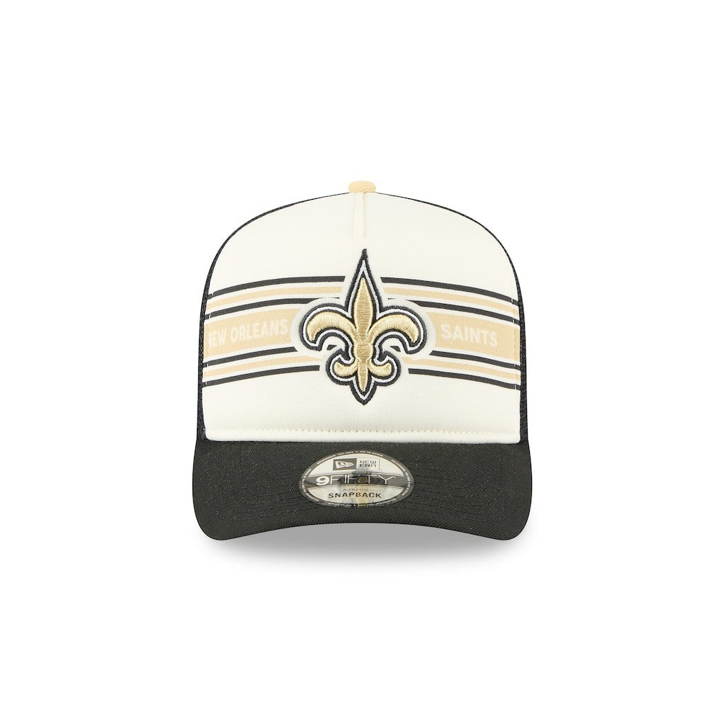 NFL New Orleans Saints Banner A-Frame 9FIFTY Trucker Snapback Hat