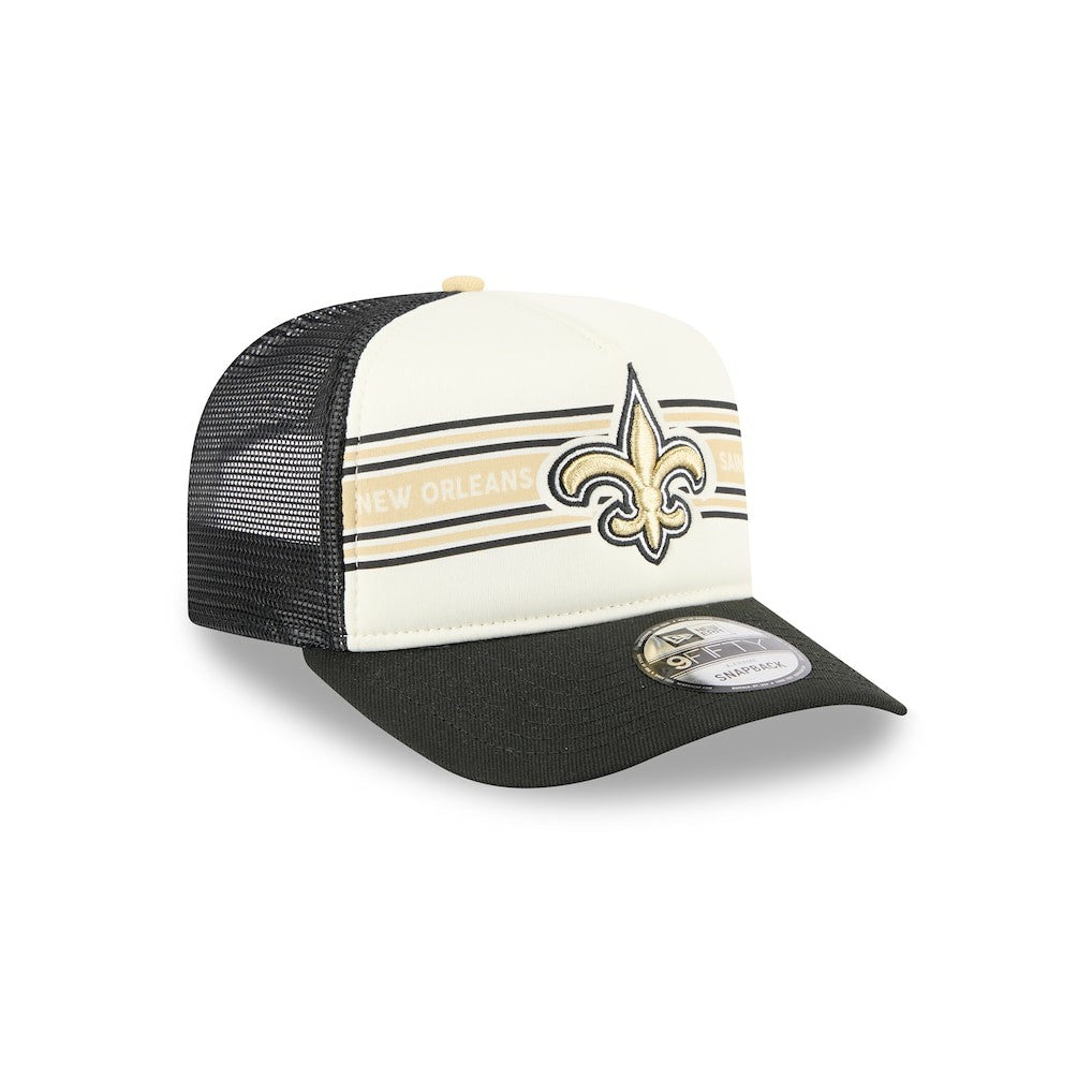 NFL New Orleans Saints Banner A-Frame 9FIFTY Trucker Snapback Hat
