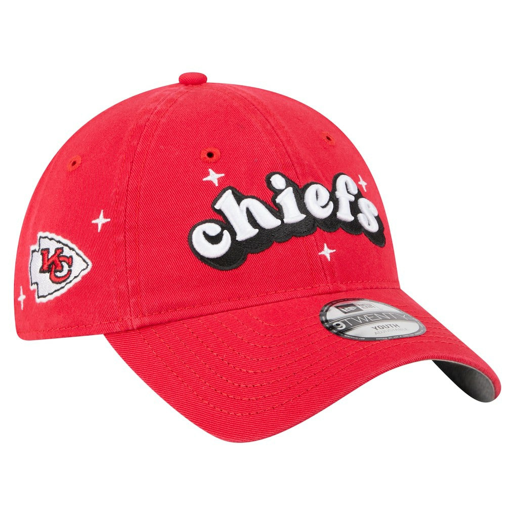 NFL Kansas City Chiefs Girls Youth Cheer 9TWENTY Adjustable Hat