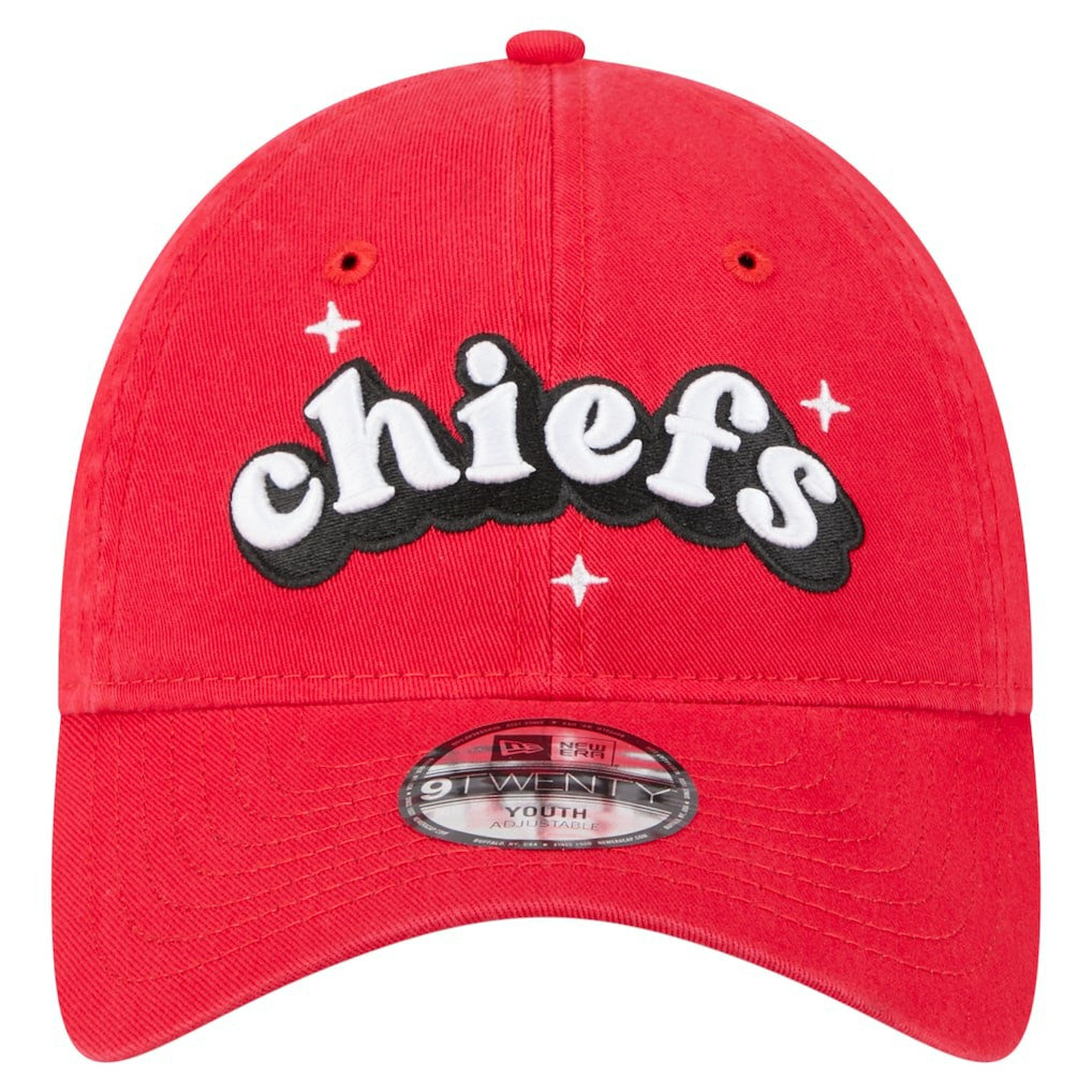 NFL Kansas City Chiefs Girls Youth Cheer 9TWENTY Adjustable Hat
