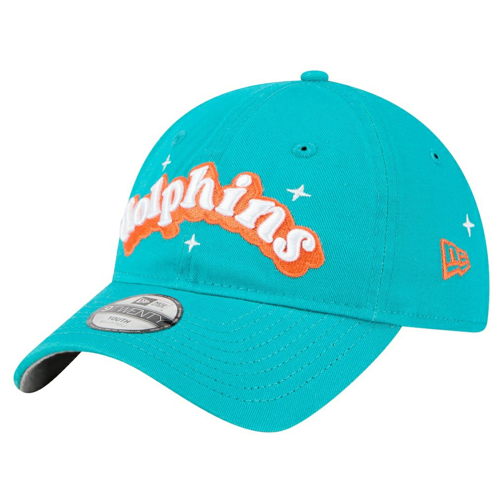 NFL Miami Dolphins Girls Youth Cheer 9TWENTY Adjustable Hat