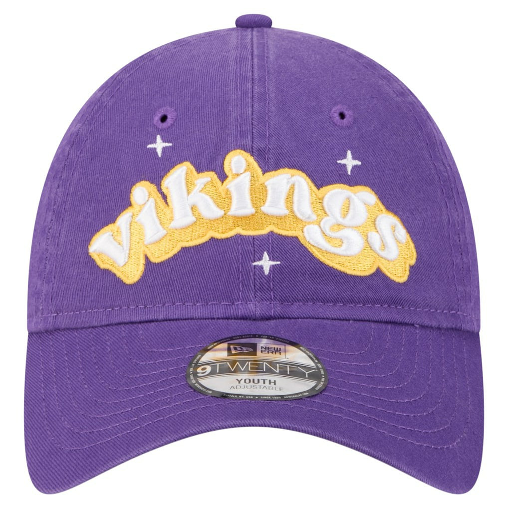 NFL Minnesota Vikings Girls Youth Cheer 9TWENTY Adjustable Hat