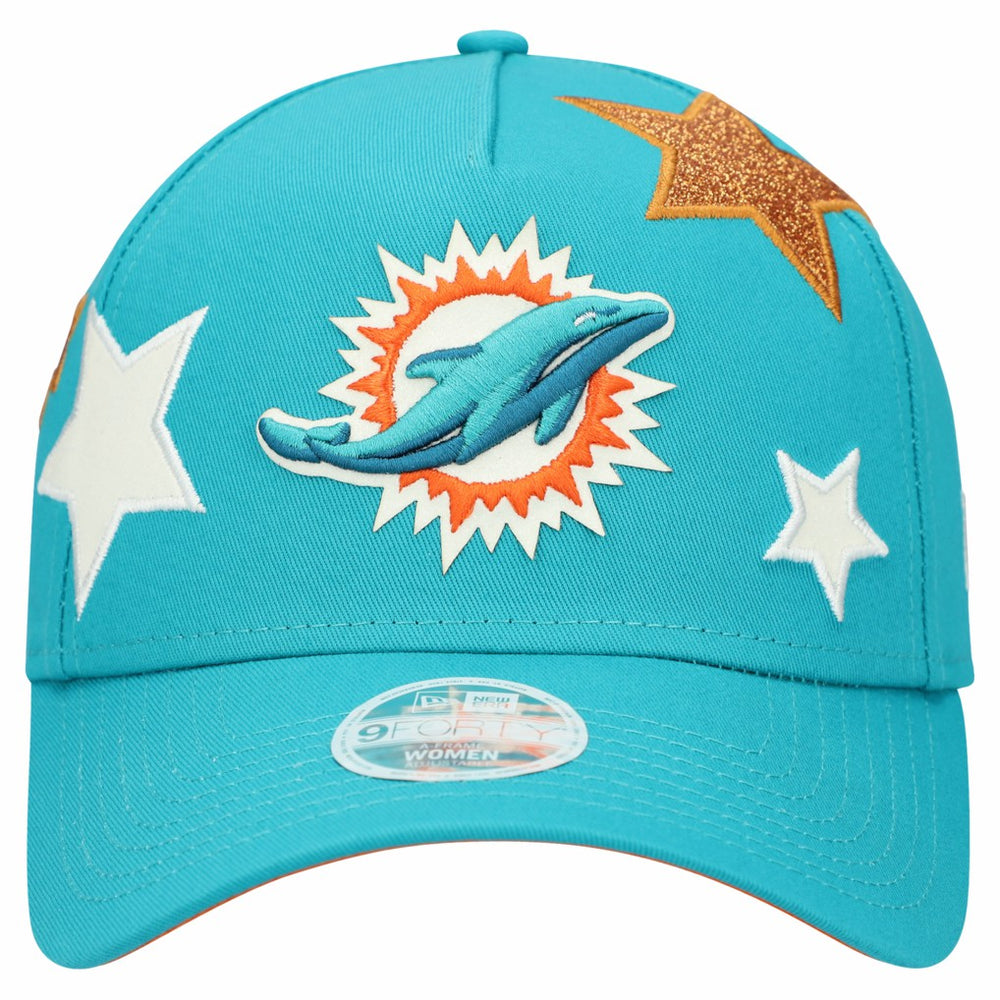 NFL Miami Dolphins Women's Stardom A-Frame 9FORTY Adjustable Hat
