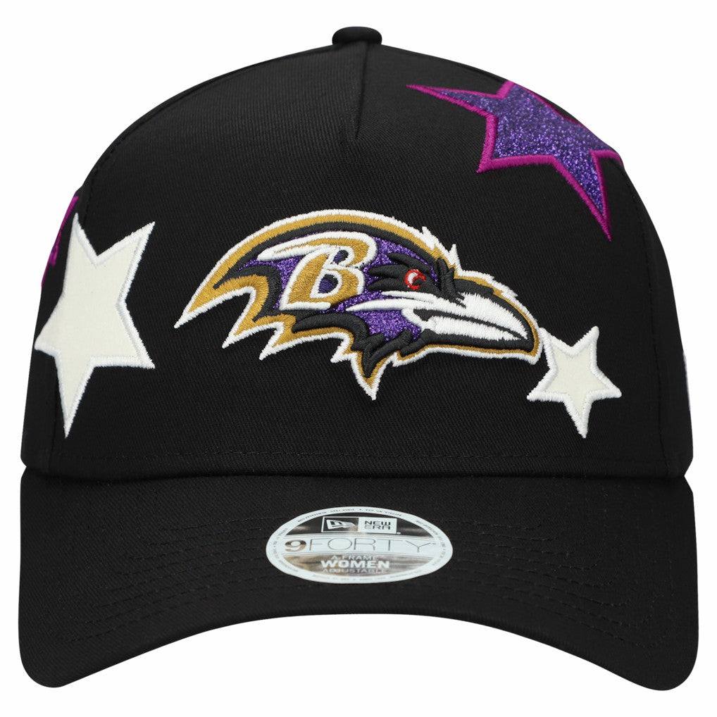 NFL Baltimore Ravens Women's Stardom A-Frame 9FORTY Adjustable Hat
