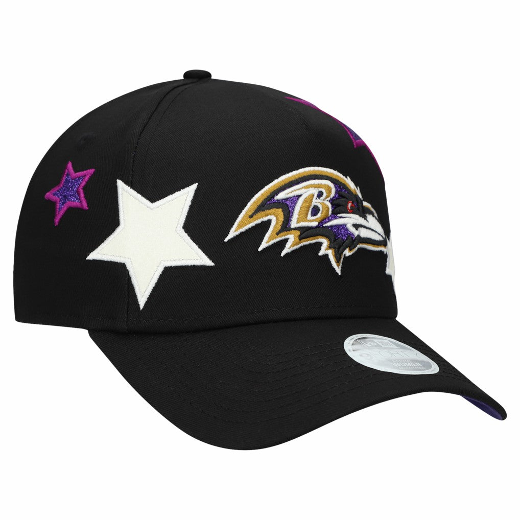 NFL Baltimore Ravens Women's Stardom A-Frame 9FORTY Adjustable Hat