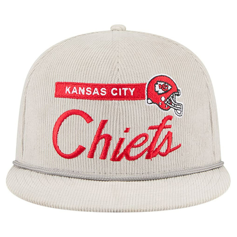 NFL Kansas City Chiefs Cord Rope Corduroy 9FIFTY Snapback Hat