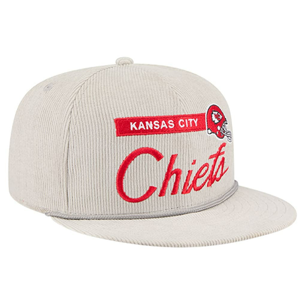NFL Kansas City Chiefs Cord Rope Corduroy 9FIFTY Snapback Hat