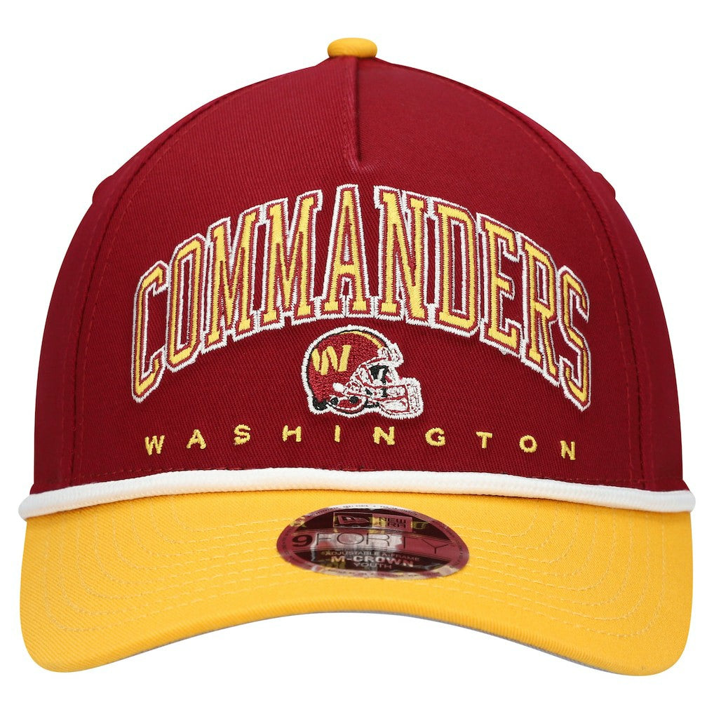 NFL Washington Commanders Youth Arch COOLERA 9FORTY A-Frame Adjustable Hat