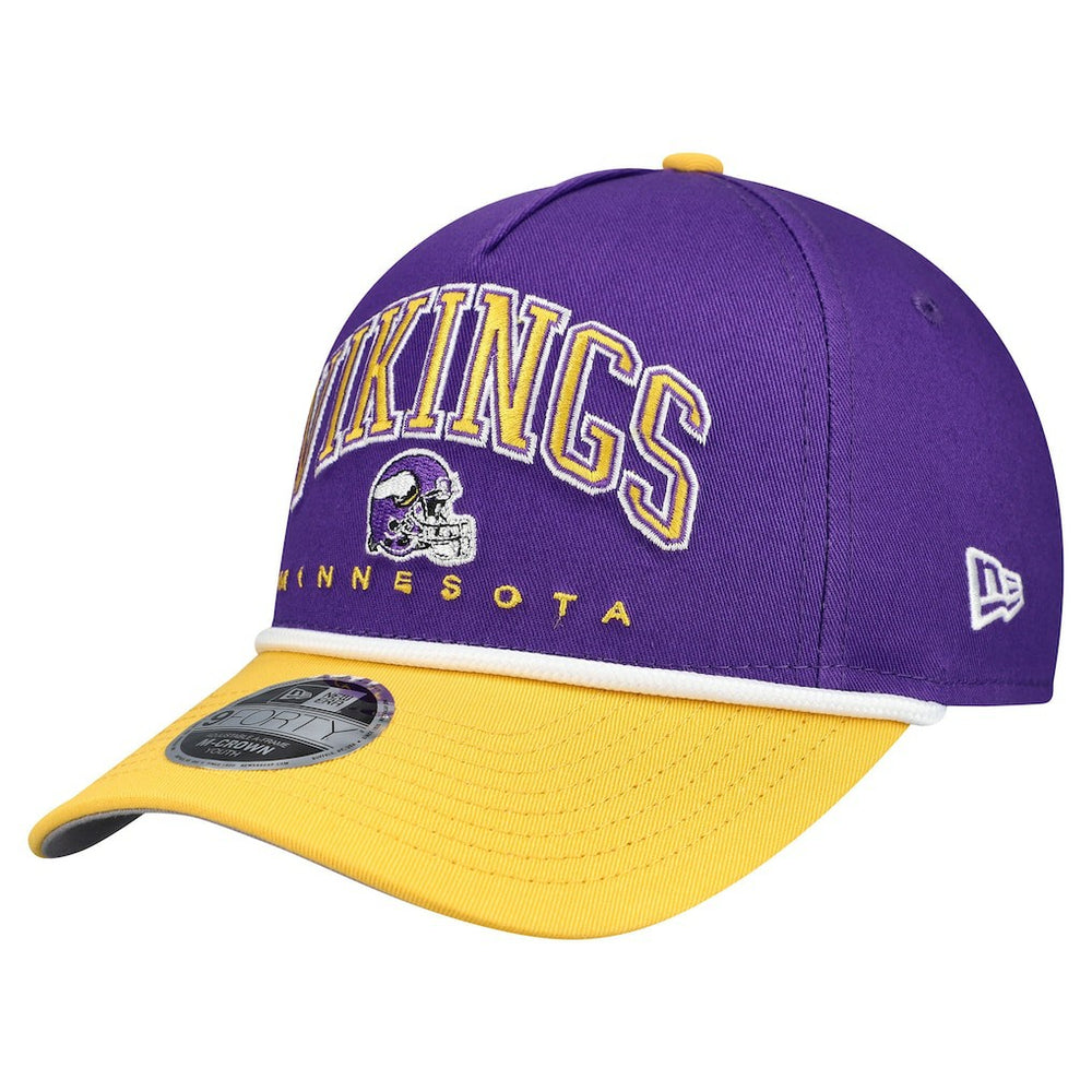 NFL Minnesota Vikings Youth Arch COOLERA 9FORTY A-Frame Adjustable Hat
