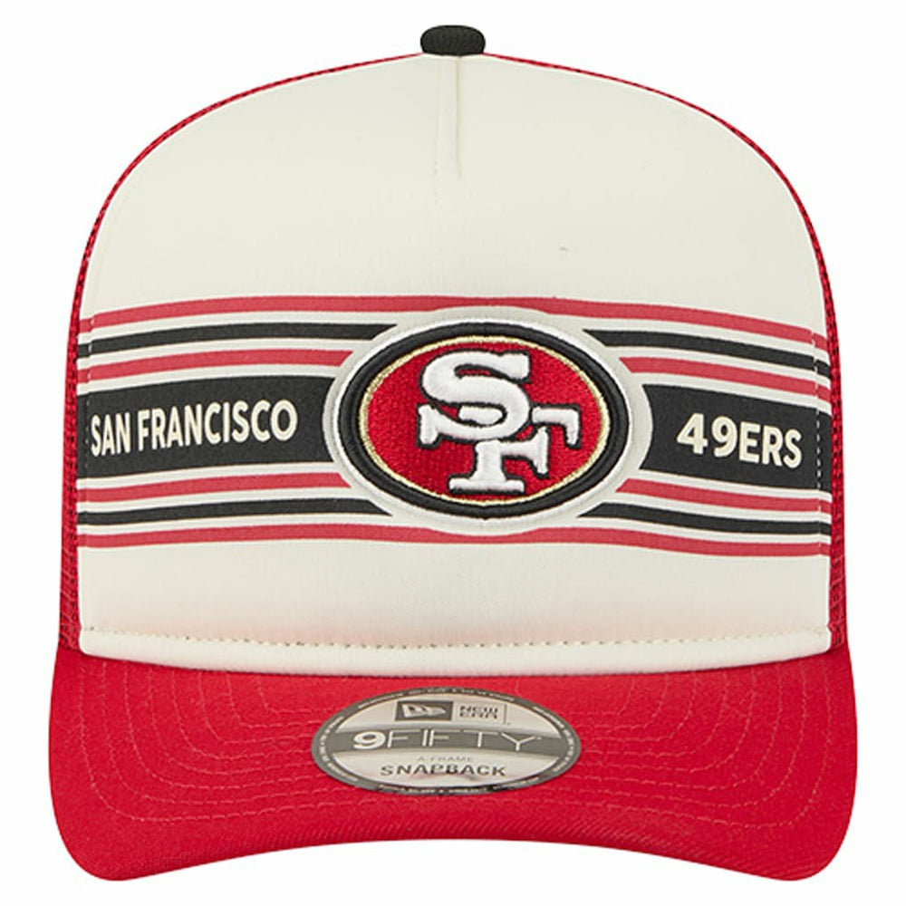 NFL San Francisco 49ers Youth Banner 9FIFTY A-Frame Adjustable Trucker Hat