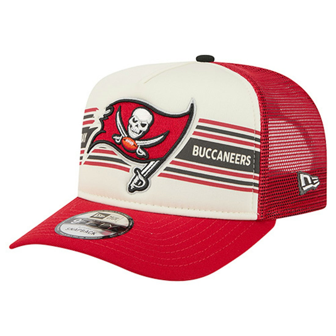 NFL Tampa Bay Buccaneers Youth Banner 9FIFTY A-Frame Adjustable Trucker Hat