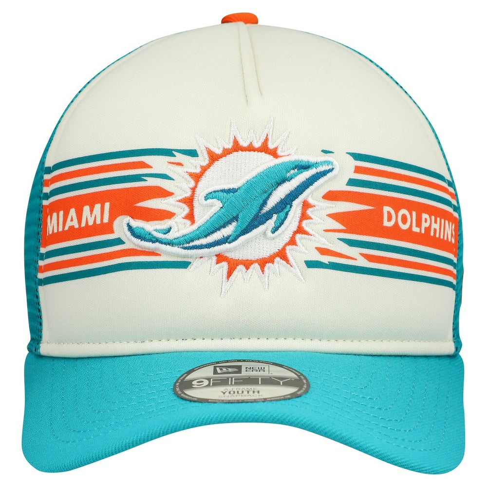 NFL Miami Dolphins Youth Banner 9FIFTY A-Frame Adjustable Trucker Hat