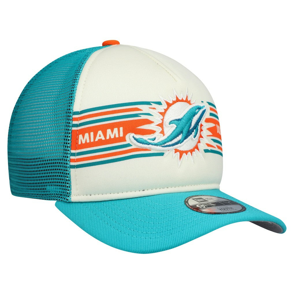 NFL Miami Dolphins Youth Banner 9FIFTY A-Frame Adjustable Trucker Hat