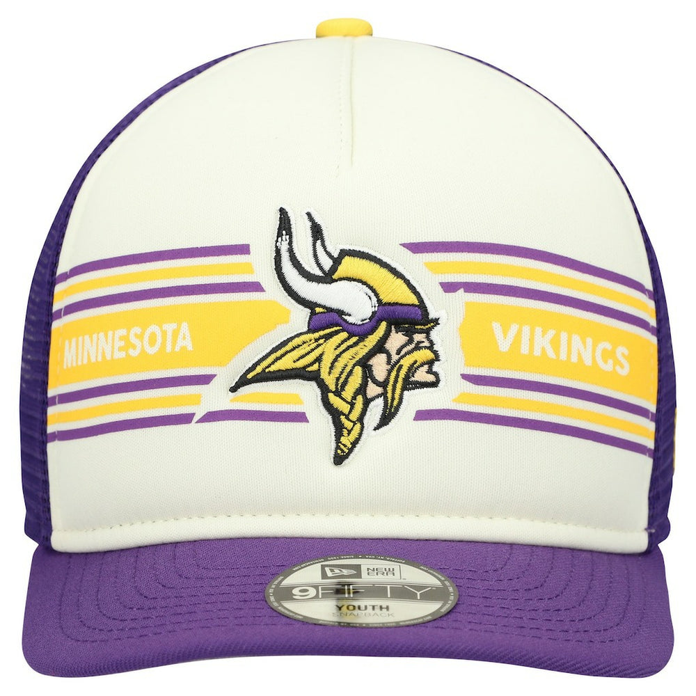 NFL Minnesota Vikings Youth Banner 9FIFTY A-Frame Adjustable Trucker Hat