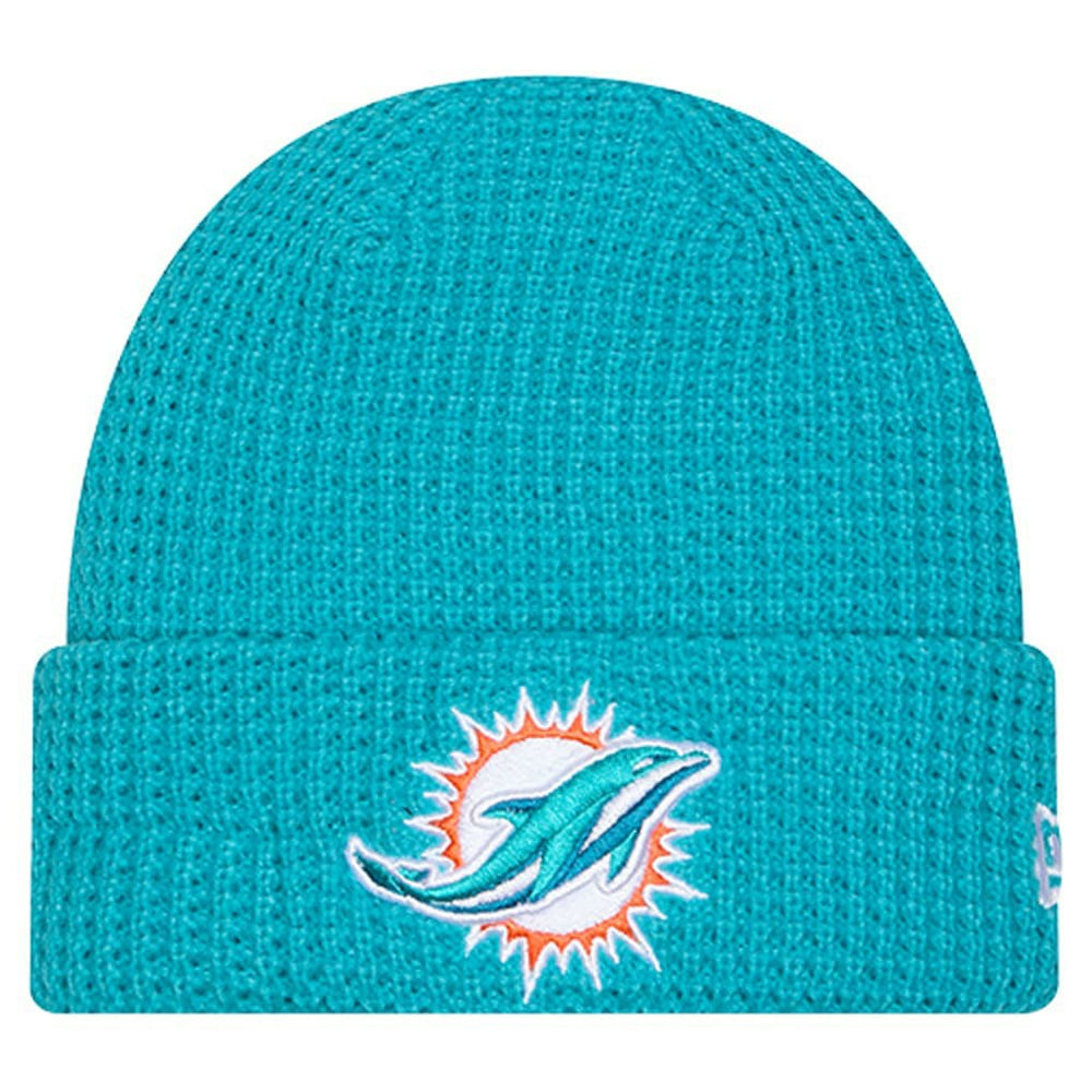 NFL Miami Dolphins Youth Waffle Cuffed Knit Hat