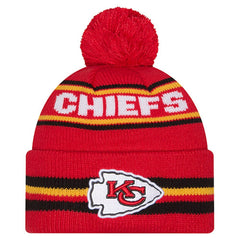 NFL Kansas City Chiefs Youth Classic Cuffed Knit Hat with Pom
