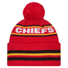 NFL Kansas City Chiefs Youth Classic Cuffed Knit Hat with Pom