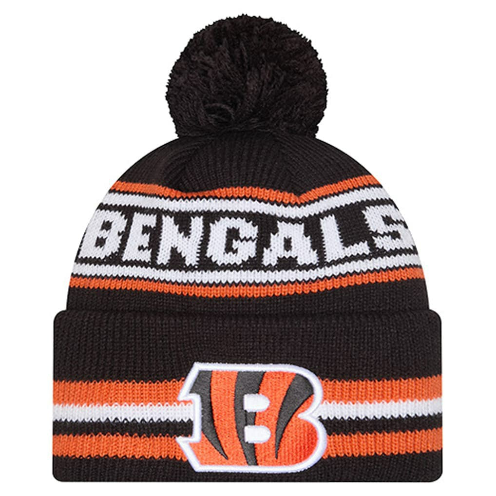 NFL Cincinnati Bengals Youth Classic Cuffed Knit Hat with Pom