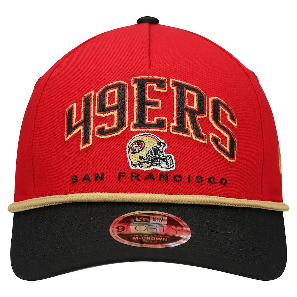 NFL San Francisco 49ers Preschool Arch COOLERA 9FORTY A-Frame M-Crown Adjustable Hat