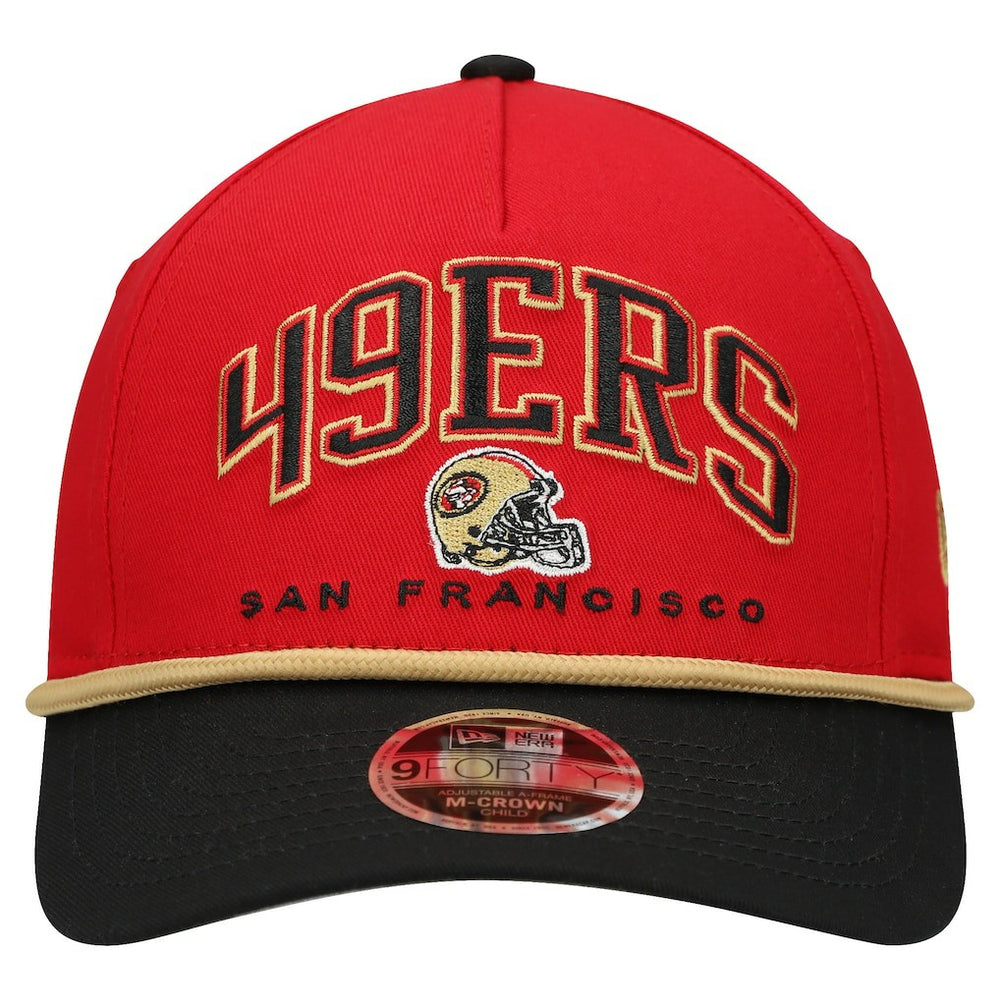 NFL San Francisco 49ers Preschool Arch COOLERA 9FORTY A-Frame M-Crown Adjustable Hat