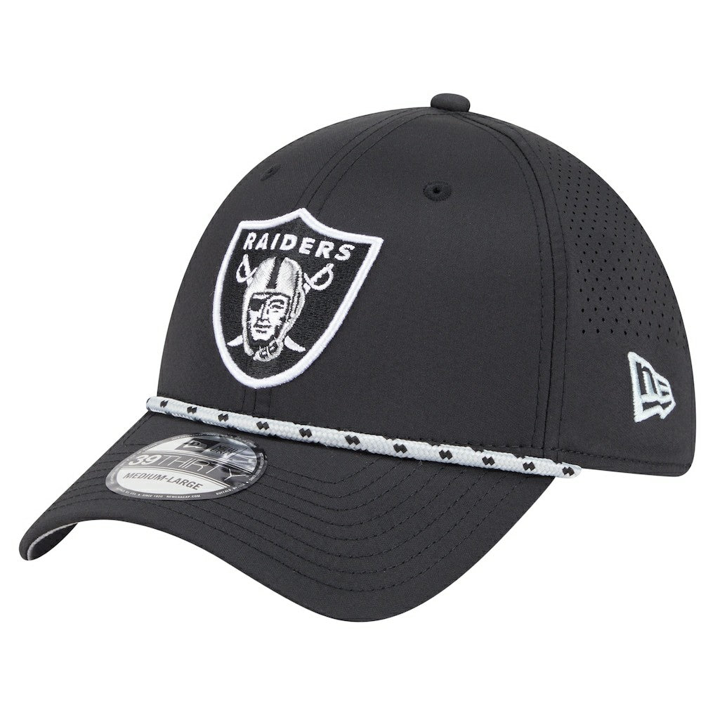 NFL Las Vegas Raiders Perforated 39THIRTY Flex Hat