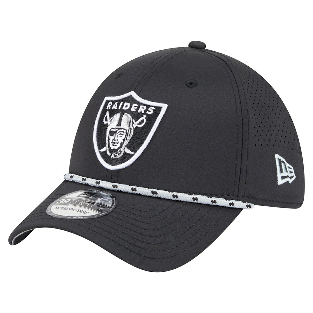 NFL Las Vegas Raiders Perforated 39THIRTY Flex Hat