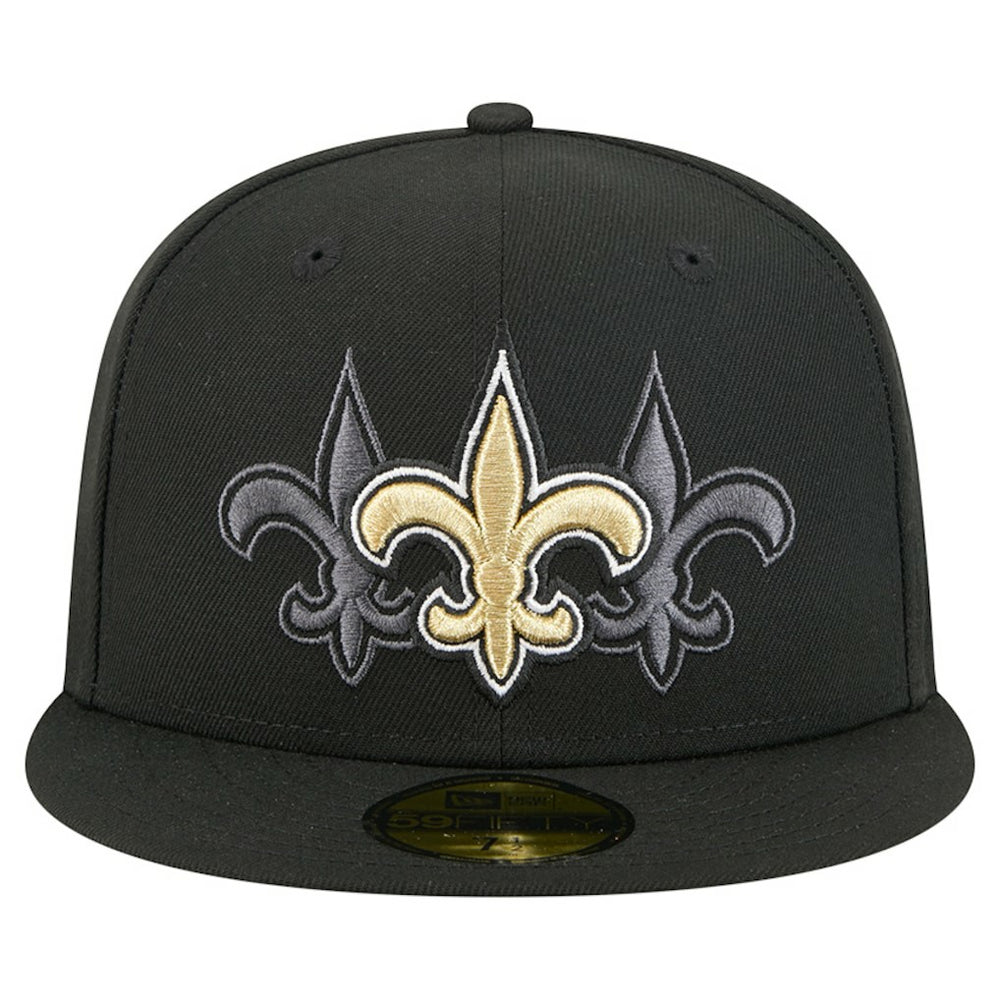 NFL New Orleans Saints Tri-Hit 59FIFTY Fitted Hat