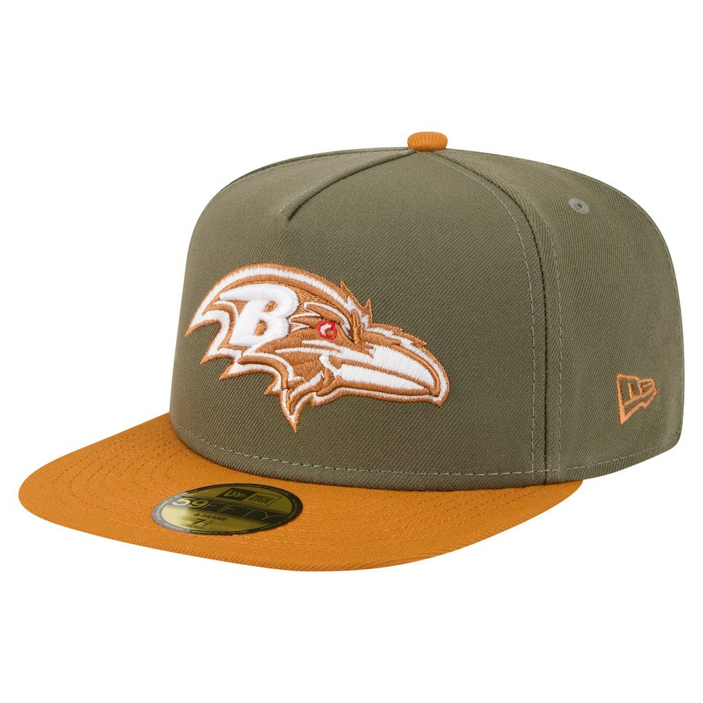 NFL Baltimore Ravens Color Pack A-Frame 59FIFTY Fitted Hat