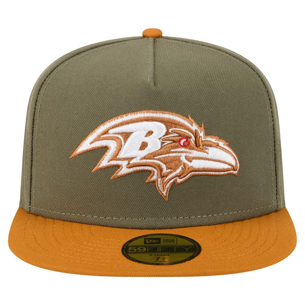 NFL Baltimore Ravens Color Pack A-Frame 59FIFTY Fitted Hat