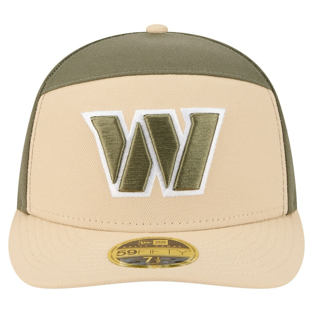 NFL Washington Commanders Two-Tone Color Pack Split Panel 59FIFTY Fitted Hat