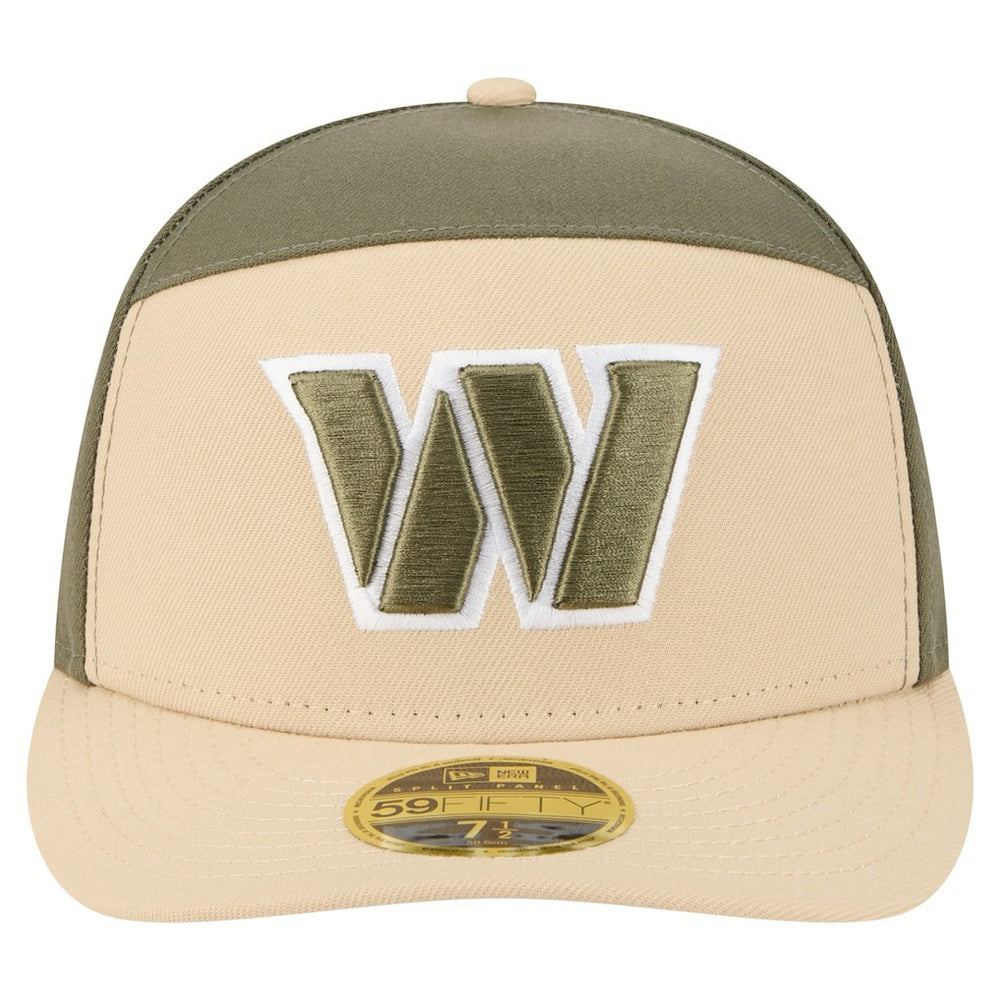 NFL Washington Commanders Two-Tone Color Pack Split Panel 59FIFTY Fitted Hat