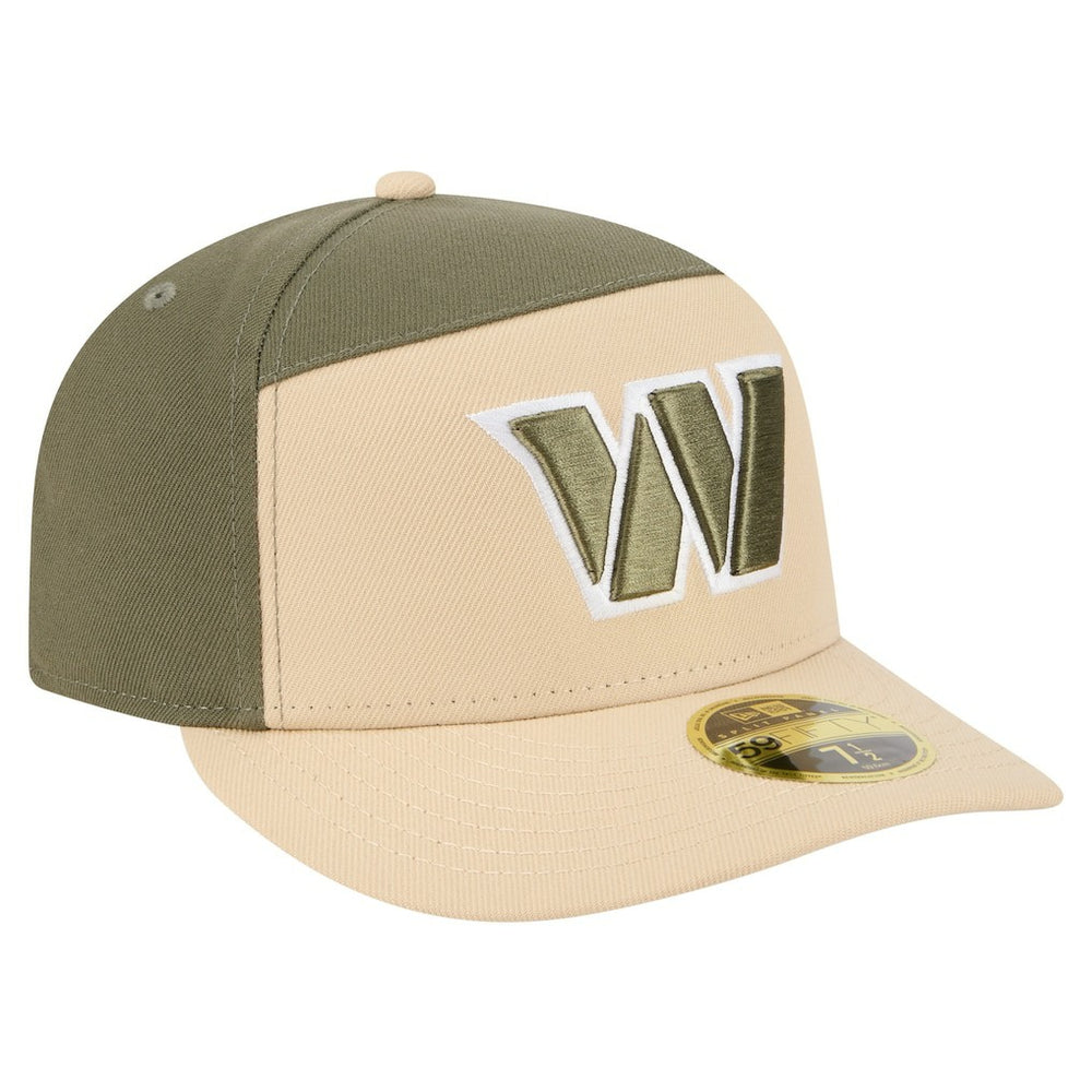 NFL Washington Commanders Two-Tone Color Pack Split Panel 59FIFTY Fitted Hat