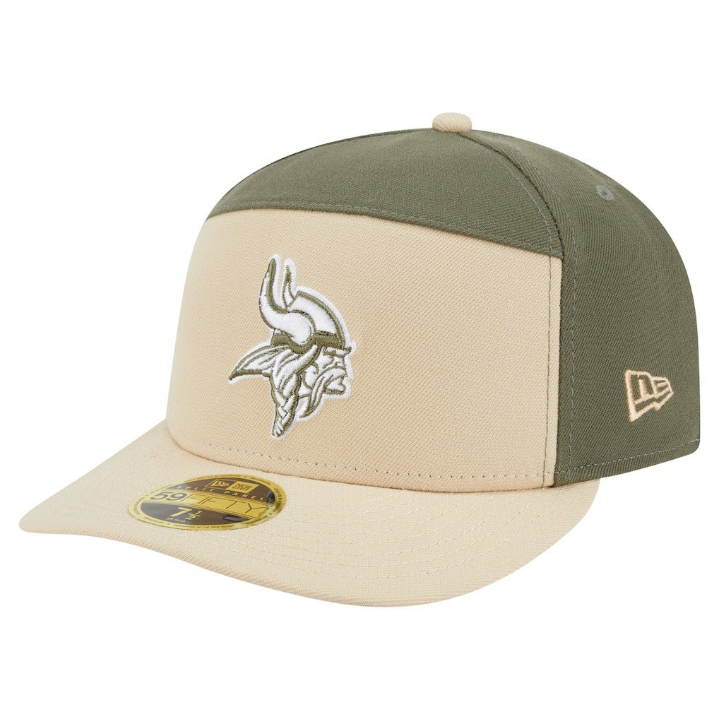 NFL Minnesota Vikings Two-Tone Color Pack Split Panel 59FIFTY Fitted Hat