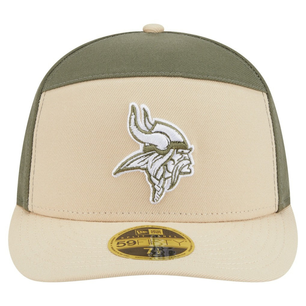 NFL Minnesota Vikings Two-Tone Color Pack Split Panel 59FIFTY Fitted Hat