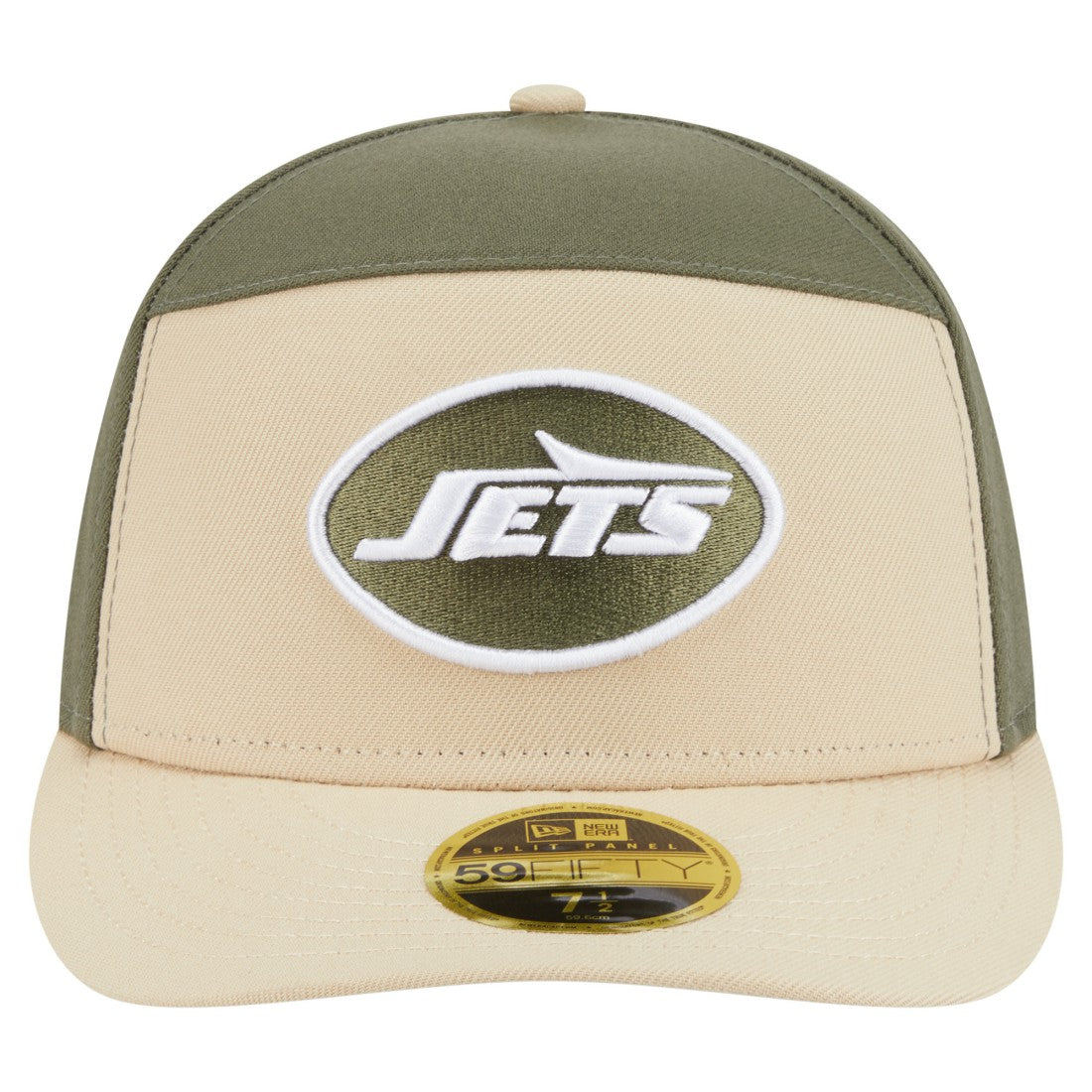 NFL New York Jets Two-Tone Color Pack Split Panel 59FIFTY Fitted Hat