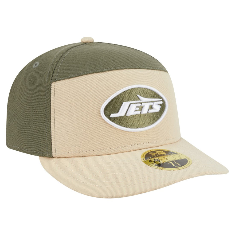 NFL New York Jets Two-Tone Color Pack Split Panel 59FIFTY Fitted Hat