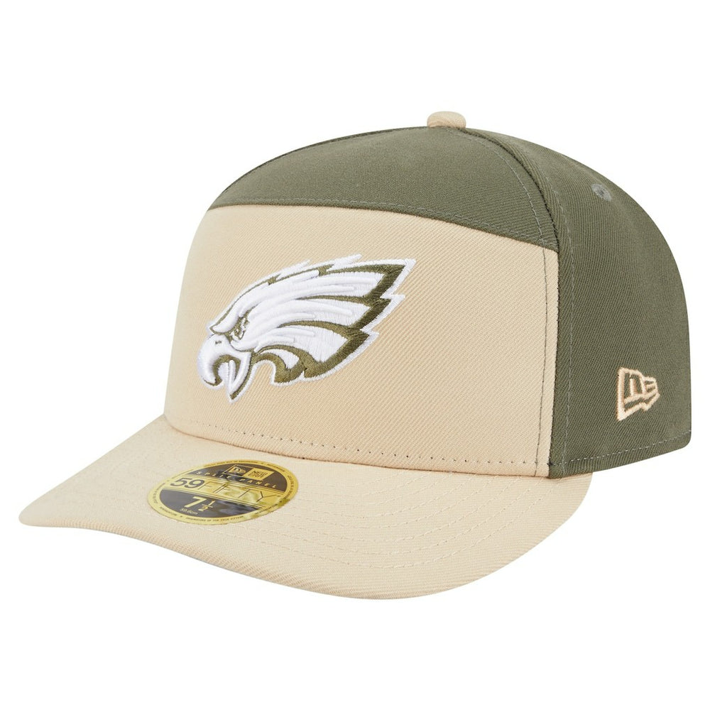 NFL Philadelphia Eagles Two-Tone Color Pack Split Panel 59FIFTY Fitted Hat