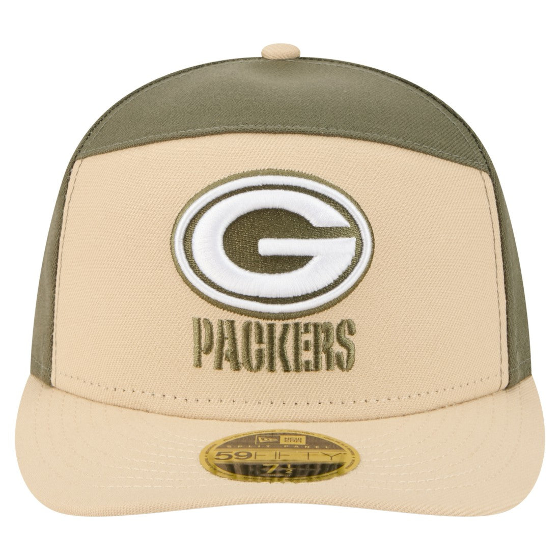 NFL Green Bay Packers Two-Tone Color Pack Split Panel 59FIFTY Fitted Hat