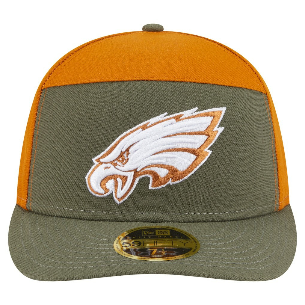 NFL Philadelphia Eagles Two-Tone Color Pack Split Panel 59FIFTY Fitted Hat