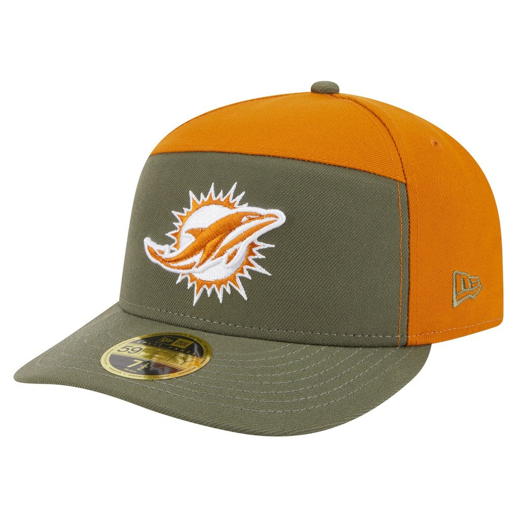 NFL Miami Dolphins Two-Tone Color Pack Split Panel 59FIFTY Fitted Hat
