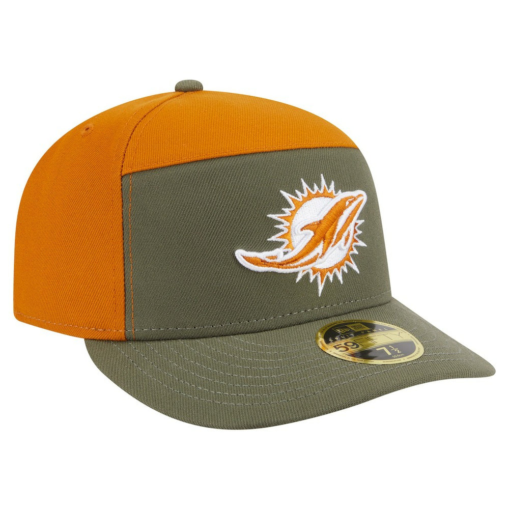 NFL Miami Dolphins Two-Tone Color Pack Split Panel 59FIFTY Fitted Hat