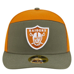 NFL Las Vegas Raiders Two-Tone Color Pack Split Panel 59FIFTY Fitted Hat