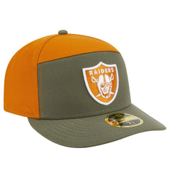 NFL Las Vegas Raiders Two-Tone Color Pack Split Panel 59FIFTY Fitted Hat