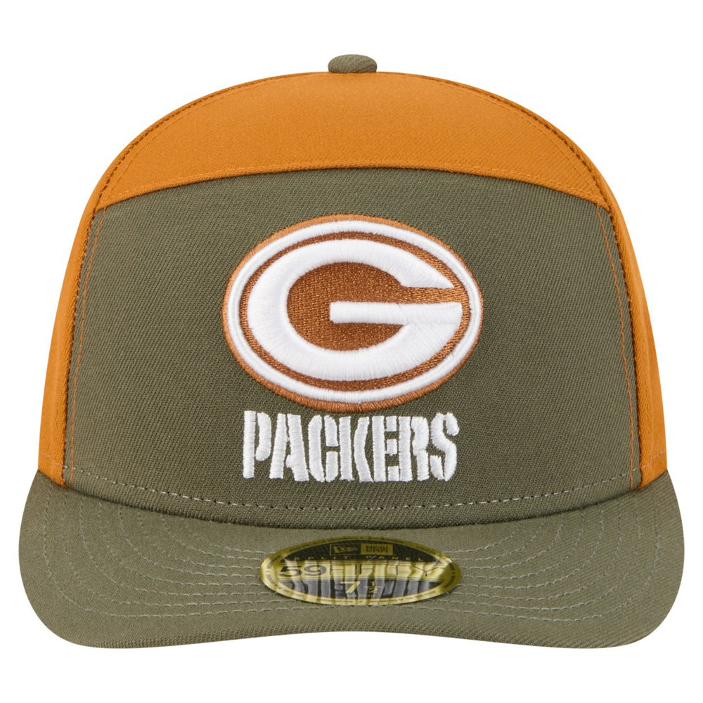 NFL Green Bay Packers Two-Tone Color Pack Split Panel 59FIFTY Fitted Hat