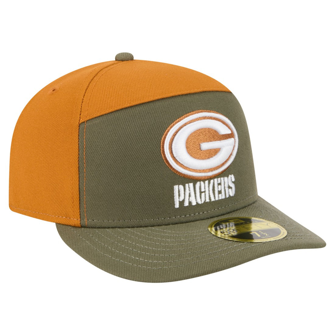 NFL Green Bay Packers Two-Tone Color Pack Split Panel 59FIFTY Fitted Hat