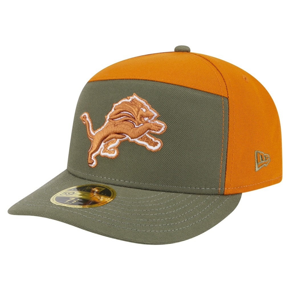NFL Detroit Lions Two-Tone Color Pack Split Panel 59FIFTY Fitted Hat