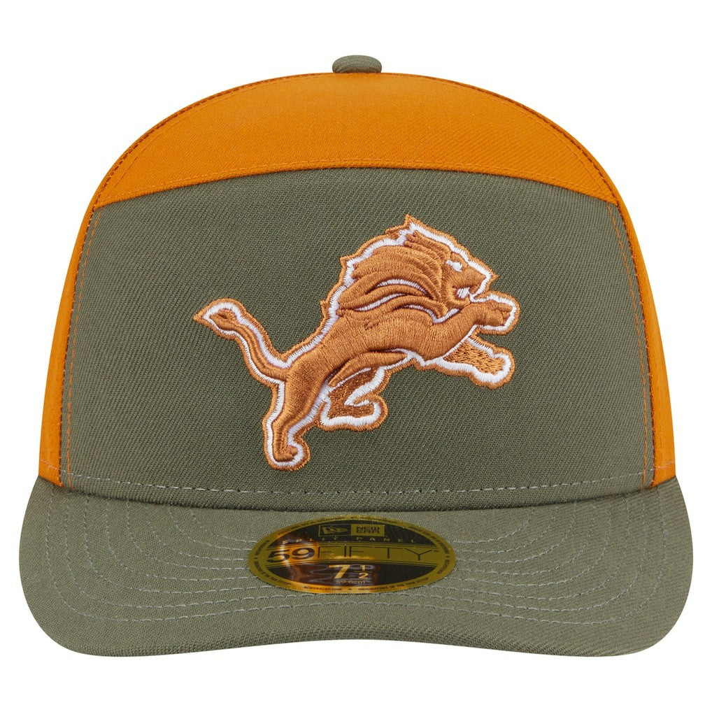 NFL Detroit Lions Two-Tone Color Pack Split Panel 59FIFTY Fitted Hat