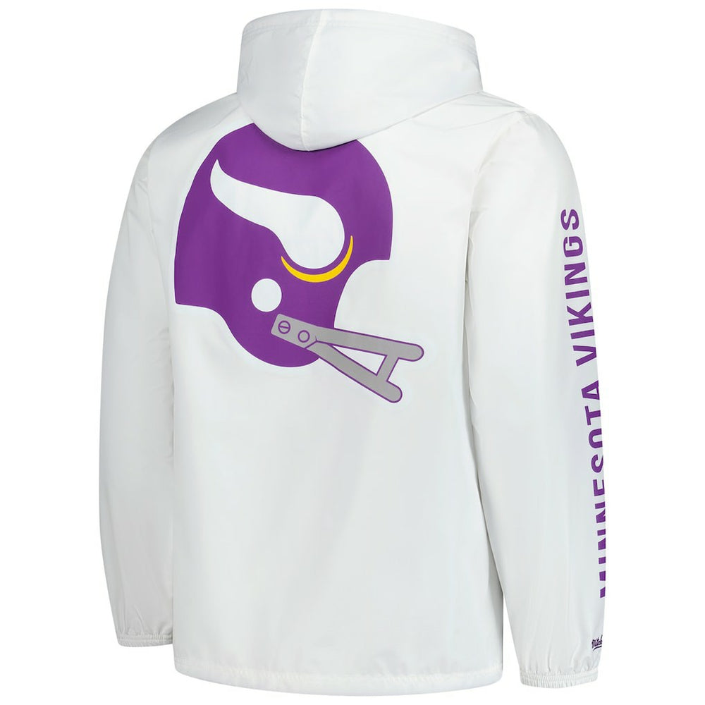 NFL Minnesota Vikings Vintage Logo Coaches Full-Snap Hoodie Jacket