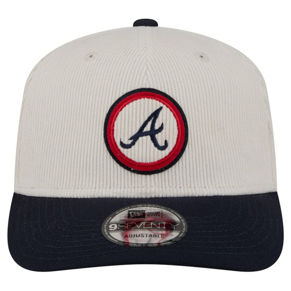Atlanta Braves Loyal 9SEVENTY Adjustable Hat - Cream | New Era